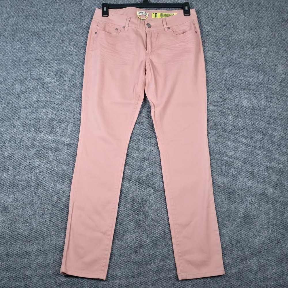 Indigo Rein Skinny Jeans Women Size 11 Peachy Pink Casual Everyday Classic Fit